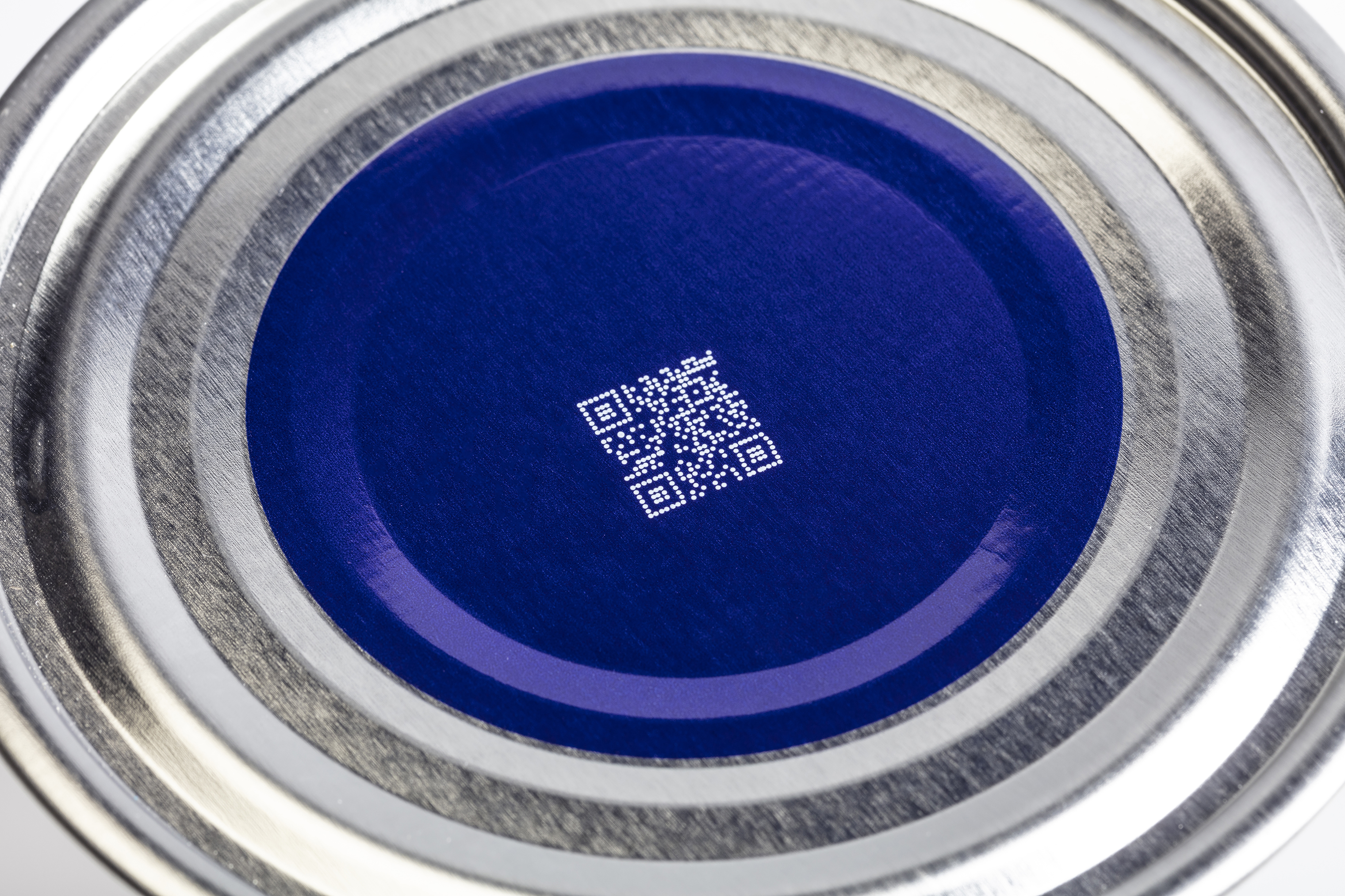 QR code printed on metal using CIJ printer