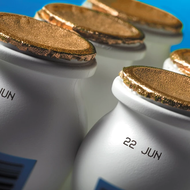 Printing on dairy products